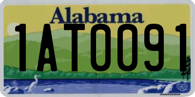 AL license plate 1AT0091