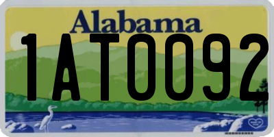 AL license plate 1AT0092