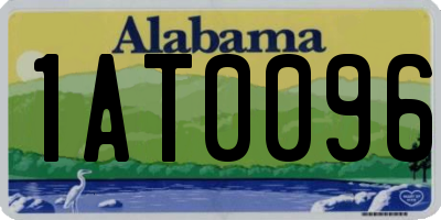 AL license plate 1AT0096