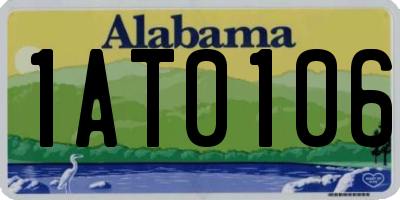 AL license plate 1AT0106