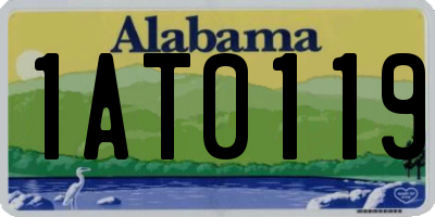 AL license plate 1AT0119