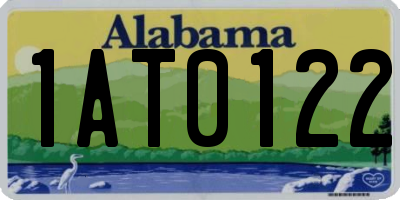 AL license plate 1AT0122