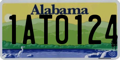 AL license plate 1AT0124