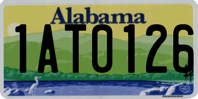 AL license plate 1AT0126