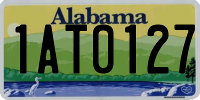 AL license plate 1AT0127