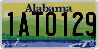 AL license plate 1AT0129