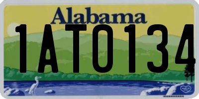 AL license plate 1AT0134