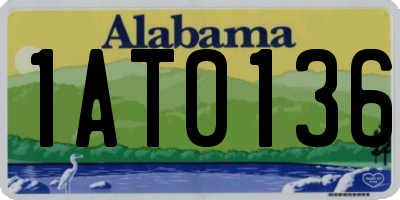 AL license plate 1AT0136