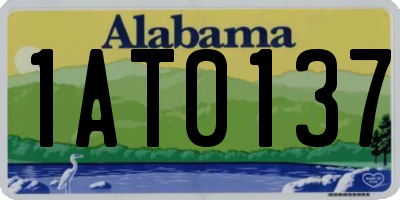 AL license plate 1AT0137