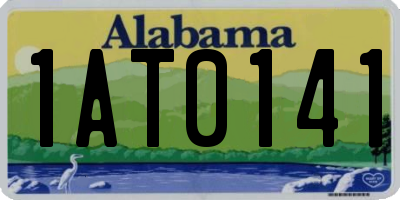 AL license plate 1AT0141