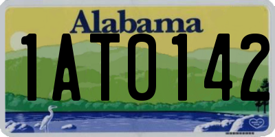 AL license plate 1AT0142