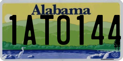 AL license plate 1AT0144