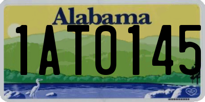 AL license plate 1AT0145