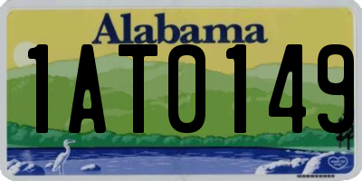 AL license plate 1AT0149