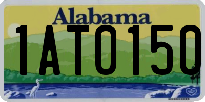 AL license plate 1AT0150