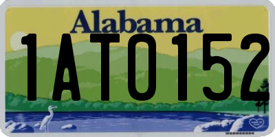 AL license plate 1AT0152