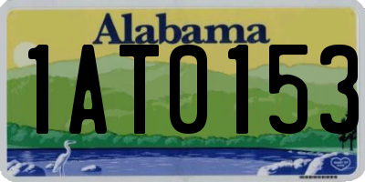 AL license plate 1AT0153