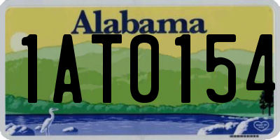 AL license plate 1AT0154