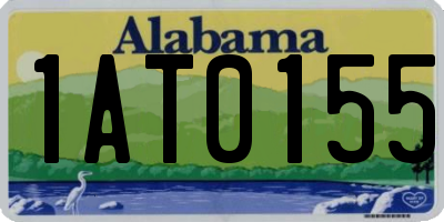 AL license plate 1AT0155