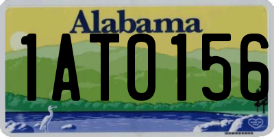 AL license plate 1AT0156