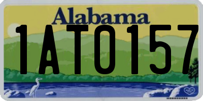 AL license plate 1AT0157