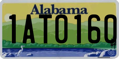 AL license plate 1AT0160