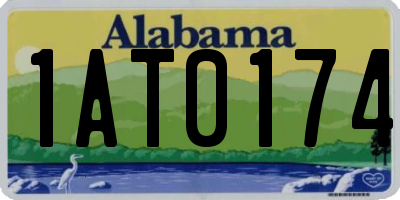 AL license plate 1AT0174