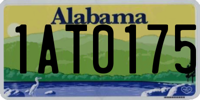 AL license plate 1AT0175