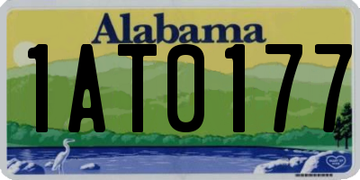 AL license plate 1AT0177