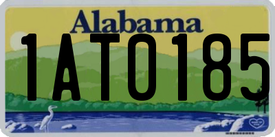 AL license plate 1AT0185