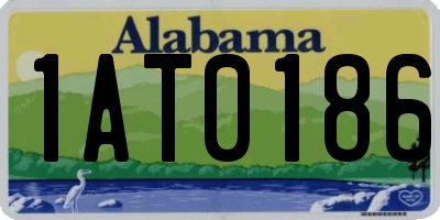 AL license plate 1AT0186