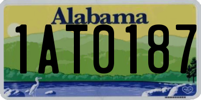 AL license plate 1AT0187