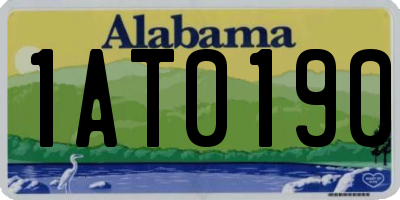 AL license plate 1AT0190