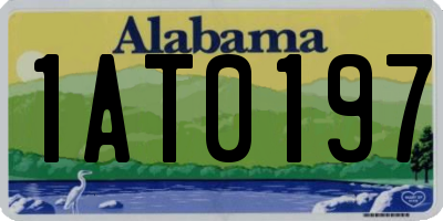 AL license plate 1AT0197