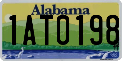AL license plate 1AT0198