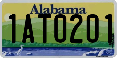 AL license plate 1AT0201