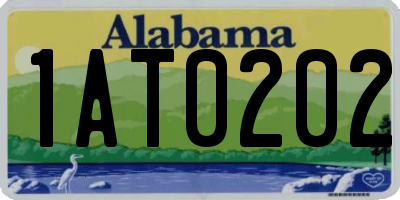 AL license plate 1AT0202