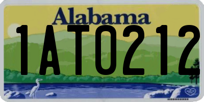 AL license plate 1AT0212