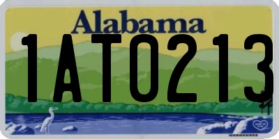 AL license plate 1AT0213