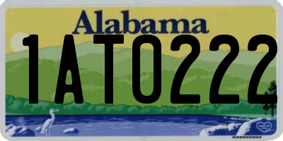 AL license plate 1AT0222