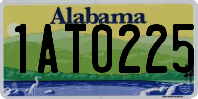 AL license plate 1AT0225