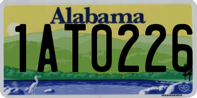 AL license plate 1AT0226