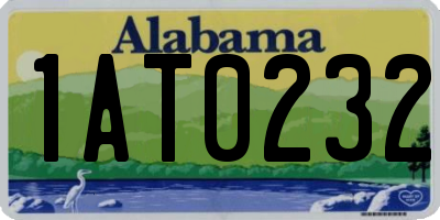 AL license plate 1AT0232