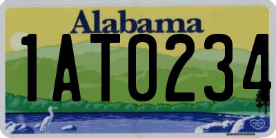 AL license plate 1AT0234