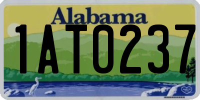 AL license plate 1AT0237