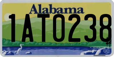 AL license plate 1AT0238