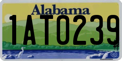 AL license plate 1AT0239