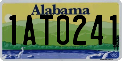 AL license plate 1AT0241