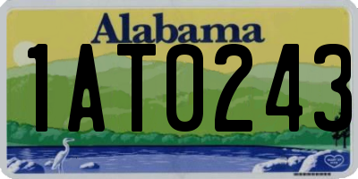 AL license plate 1AT0243