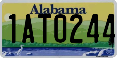 AL license plate 1AT0244